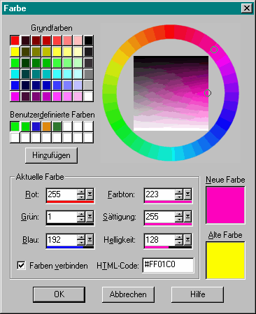 Farb-Palette PSP